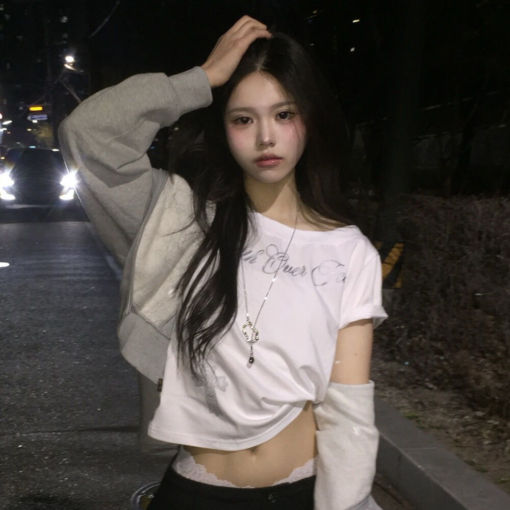 IFYOUWANT Grace One-Shoulder Tee White