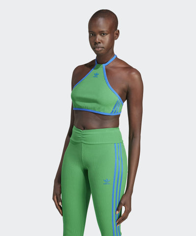 ADIDAS T-Shirt Rib Neck Top - Green