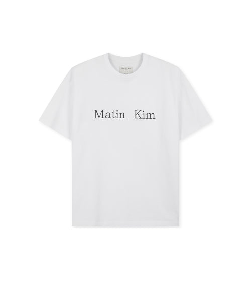 MATIN KIM MATIN KIM T-Shirt in White