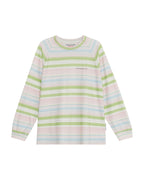 THEMUSEUMVISITOR MULTI STRIPE SUMMER LONG SLEEVE (PINK)