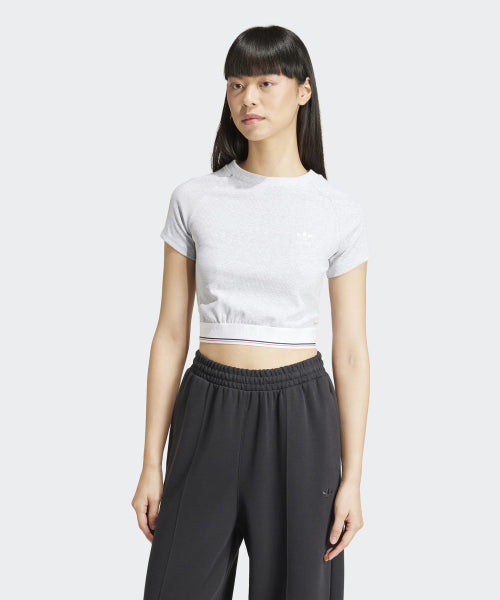 ADIDAS ADIDAS Tape Waistband Tee - Melange