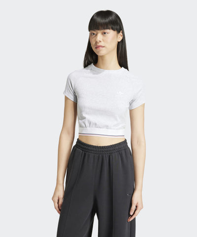 ADIDAS Tape Waistband Tee - Melange