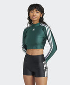 ADIDAS ADIDAS 3S Crop Long Sleeve Tee - Green