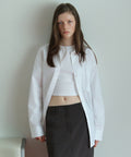MUSINSA STANDARD WOMAN MUSINSA STANDARD WOMAN Women's Oversized Washed Poplin Shirt [White]