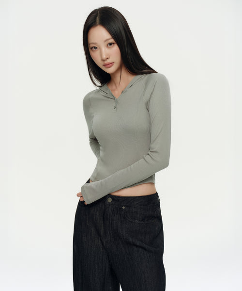 MUSINSA STANDARD WOMAN MUSINSA STANDARD WOMAN Women's Hoodie Khaki Gray
