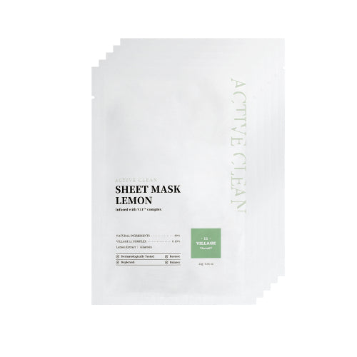 VILLAGE11FACTORY VILLAGE11FACTORY Active Clean Sheet Mask Lemon 10 sheets