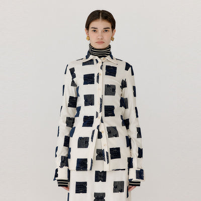 EENK Shirt - Ivory/Black
