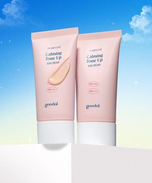 goodal [2pack] Clear Houttuynia Cordata Calming Moisturizing Tone-Up Sunscreen 50ml [Gift] Vitamin C