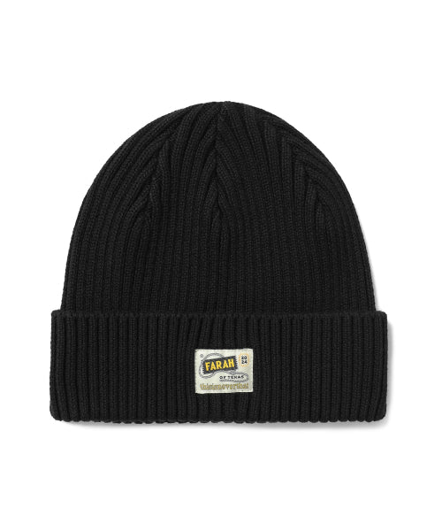 THISISNEVERTHAT THISISNEVERTHAT TNT FARAH Ribbed Beanie Black