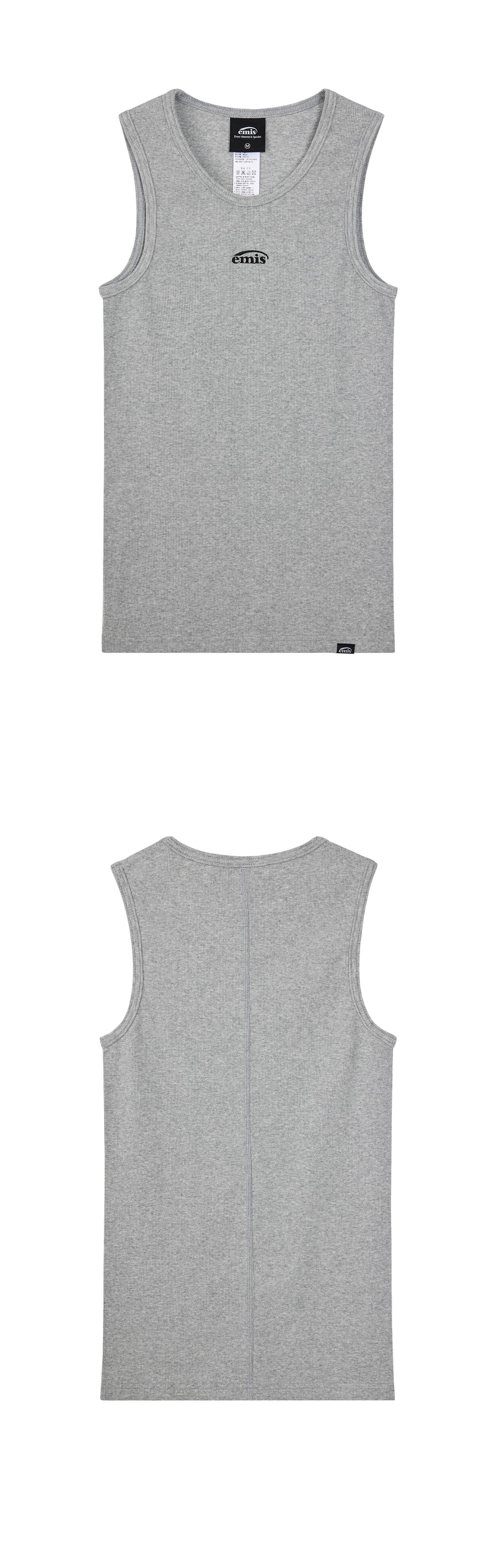 EMIS TWO PACK SLEEVELESS-WHITE/GRAY