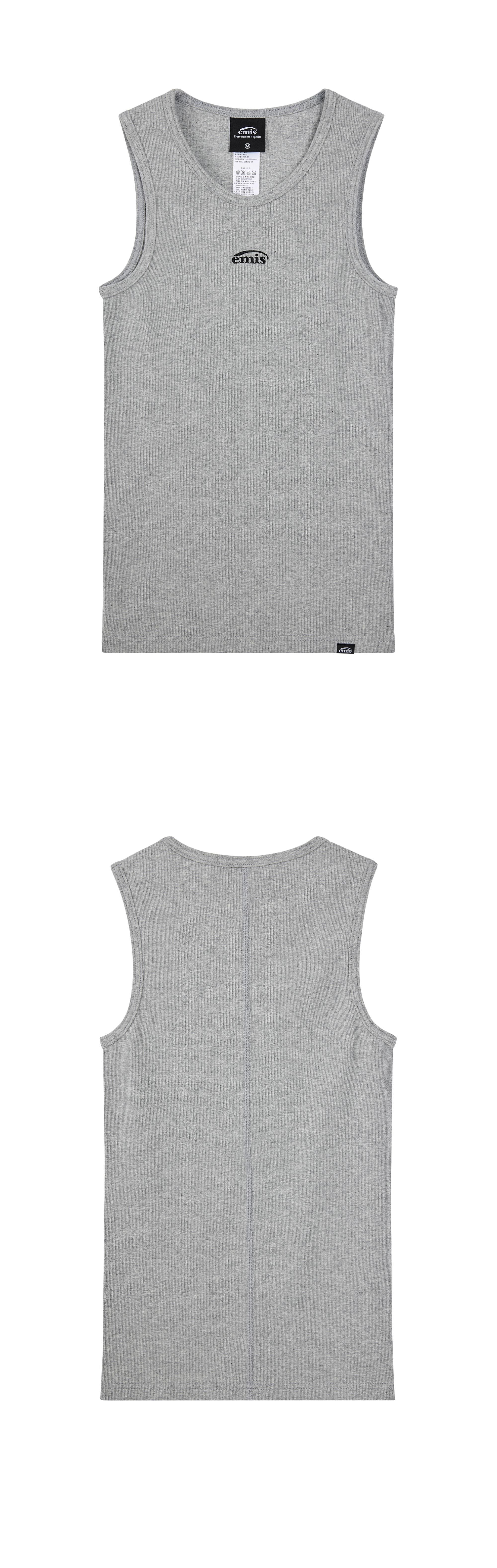 EMIS TWO PACK SLEEVELESS-WHITE/GRAY