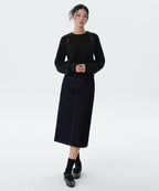 MUSINSA STANDARD WOMAN MUSINSA STANDARD WOMAN Denim Midi Skirt Deep Indigo