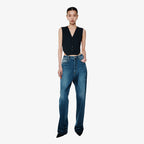 YCH STRIPED VEST TOP NAVY (F24VT2021NV)