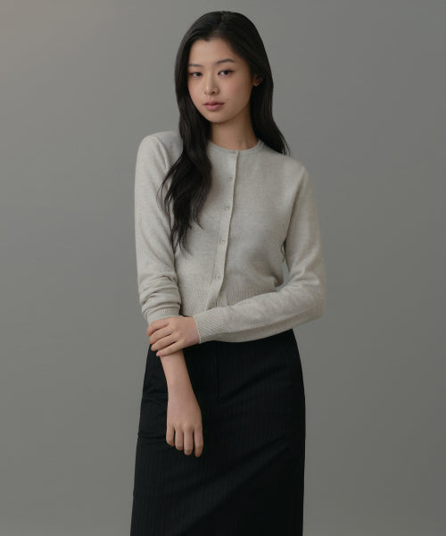 MUSINSA STANDARD WOMAN MUSINSA STANDARD WOMAN Cardigan Round Neck Crop (Size M)
