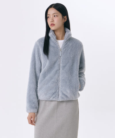 MUSINSA STANDARD WOMAN Shaggy Fleece Zip-Up Jacket (Size M)
