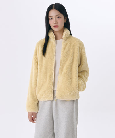 MUSINSA STANDARD WOMAN Shaggy Fleece Zip-up Jacket (Size M)