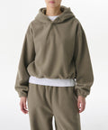 MUSINSA STANDARD WOMAN MUSINSA STANDARD WOMAN Hoodie Khaki Gray
