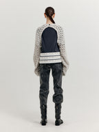 EENK EENK XEKO Open Back Crop Knit Top - Grey
