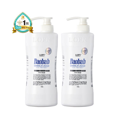 Lopen Baobab Ceramide LPP Premium Hair Treatment Original 1000ml 2pcs