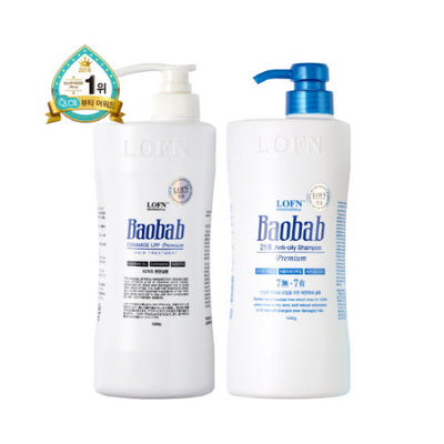 Lopen Baobab Treatment 1000ml + Baobab Oily Shampoo 1000ml