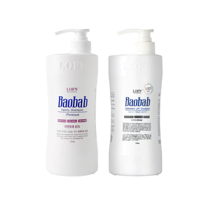 Baobab Treatment 1000ml + Family Shampoo 1000ml