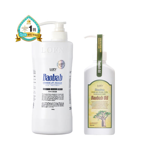 LOFN Lopen Baobab Treatment 1000ml + Lopen Baobab Hair Oil 200ml