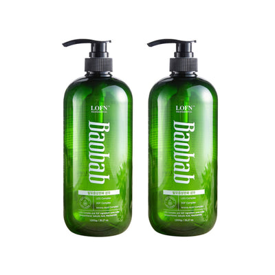 Lopen Baobab Hair Loss Symptom Relief Shampoo 1000ml 2pcs