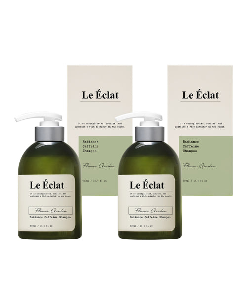 LEECLAT Le Eclat Radiance Caffeine Shampoo Flower Garden 500ml x 2