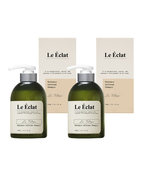 LEECLAT Le Eclat Radiance Caffeine Shampoo La Tulip 500ml 2pcs