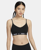 NIKE NIKE Indie Light Support Pad Adjustable Sports Bra W - Black: White