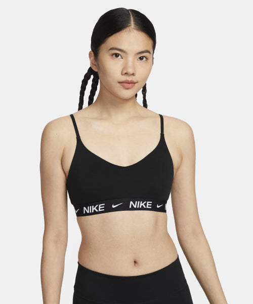 NIKE NIKE Indie Light Support Pad Adjustable Sports Bra W - Black: White