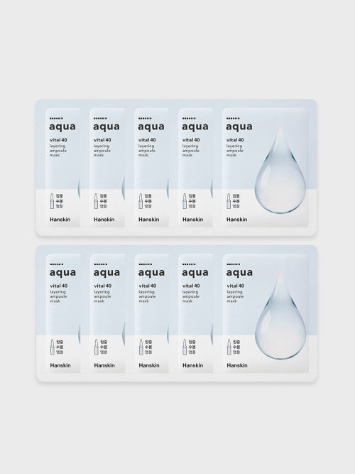 HANSKIN HANSKIN Vital 40 Layering Ampoule Mask 10 sheets
