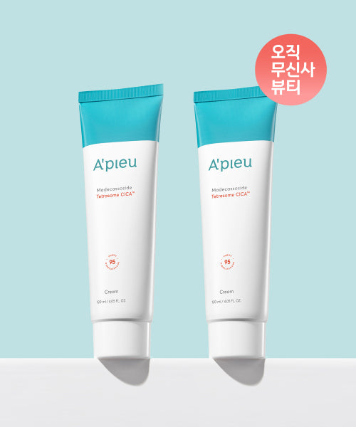 APIEU [2 units] Madecassoside Tetrazome Cica Cream (Large Capacity) 120ml
