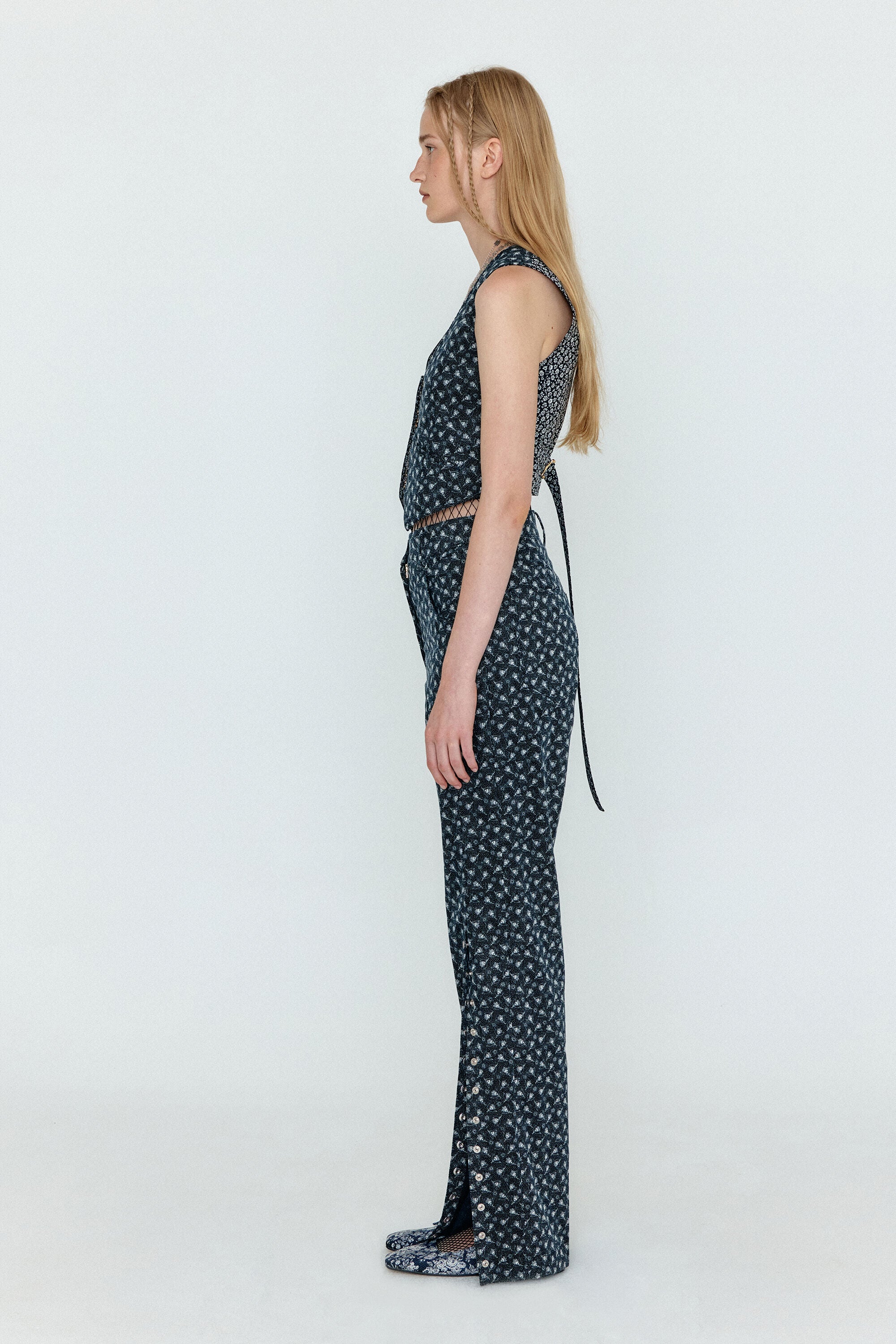 EENK EENK Pants Navy Multi