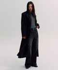 MUSINSA STANDARD WOMAN MUSINSA STANDARD WOMAN Cashmere Blend Tide Maxi Coat (Black)
