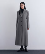 MUSINSA STANDARD WOMAN MUSINSA STANDARD WOMAN Cashmere Blend Tide Maxi Coat (Medium Gray)