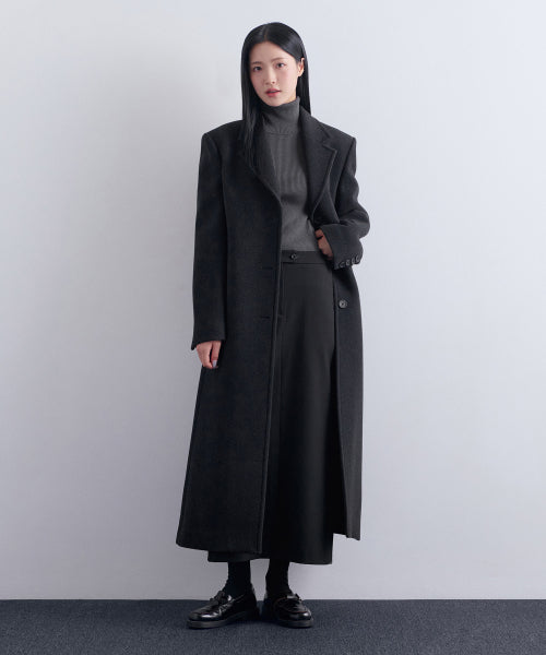 MUSINSA STANDARD WOMAN MUSINSA STANDARD WOMAN Women's Cashmere Blend Tight Maxi Coat