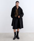 MUSINSA STANDARD WOMAN MUSINSA STANDARD WOMAN Coat Hooded [Black]