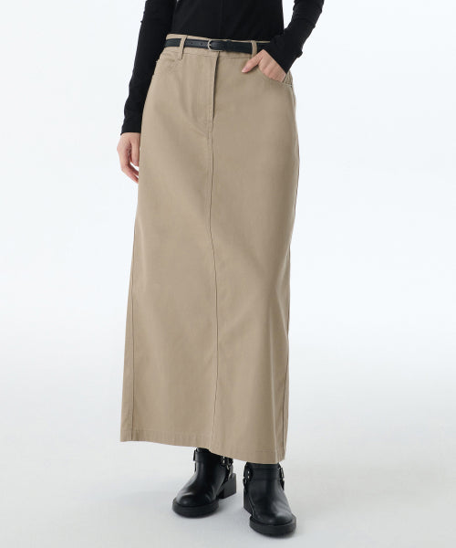 MUSINSA STANDARD WOMAN MUSINSA STANDARD WOMAN Maxi Skirt Beige