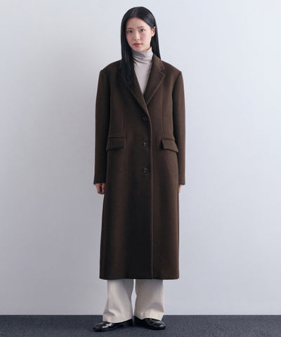 MUSINSA STANDARD WOMAN Coat Over Shoulder [Baroque Brown]