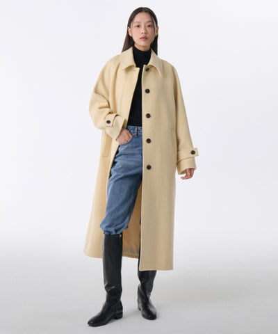 MUSINSA STANDARD WOMAN Cashmere Blend Balmacan Robe Coat