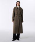 MUSINSA STANDARD WOMAN MUSINSA STANDARD WOMAN Coat Herringbone Balmacan Robe [Brown]