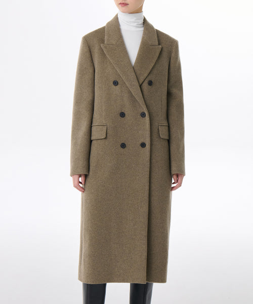 MUSINSA STANDARD WOMAN MUSINSA STANDARD WOMAN Coat Heather Olive