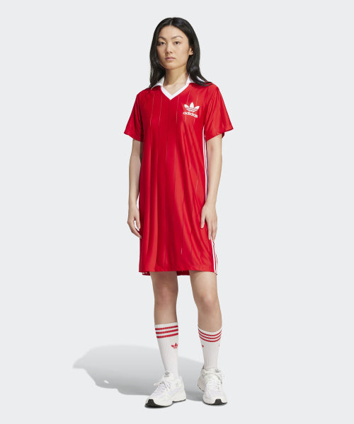 ADIDAS ADIDAS 3S Pinstripe Dress - Red