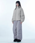 MUSINSA STANDARD WOMAN MUSINSA STANDARD WOMAN Padded Jacket Ash Gray/Ivory