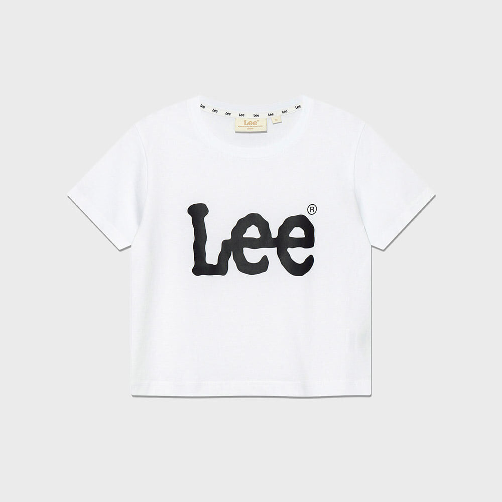 Lee Women's Big Twitch Logo Crop T-Shirt White
