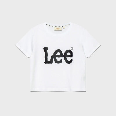 Women's Big Twitch Logo Crop T-Shirt White