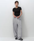 MUSINSA STANDARD WOMAN MUSINSA STANDARD WOMAN Women's Deep Tuck Variable Wide Lounge Sweatpants [Medium Gray]