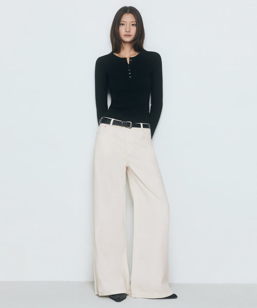 MUSINSA STANDARD WOMAN MUSINSA STANDARD WOMAN Women's Wide Trapeze Denim Pants (Size)