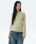 MUSINSA STANDARD WOMAN MUSINSA STANDARD WOMAN Women's Sheer Vertical Textured Knit [Apple Mint] (Size)